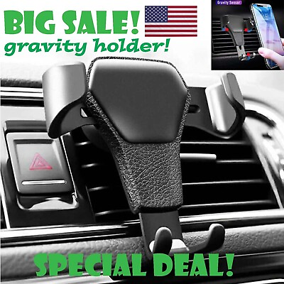 Universal Gravity Car Holder Mount Air Vent Stand Cradle For Mobile Cell Phone $4.95