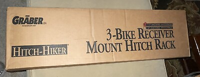 #ad Graber 3 Bike Hitch Hiker Receiver Mount Hitch Rack 1079Q3 1 1 4quot; receiver $99.98