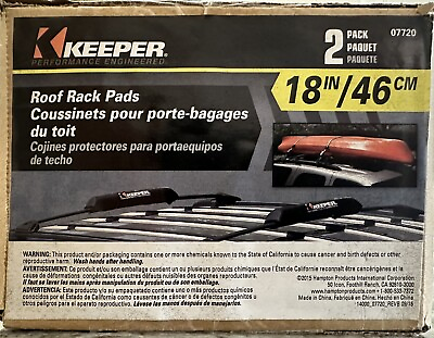#ad #ad 18” Roof Rack Pads 2 Pack Keeper Performance 07720 18IN 46cm SurfBoard Kayak $24.00