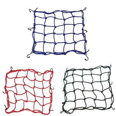 #ad Easy to use Luggage Holder Bike Carrier Cargo Net 16 x16 Bicycle 6 Hooks Holder $15.59