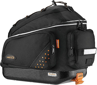#ad #ad Ibera Bike Trunk Bag Pakrak Clip On Quick Release Bicycle Commuter Bag $107.99