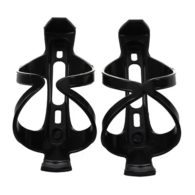 #ad 2 x Bicycle Plastic Black Water Bottle Holder R7T28570 $5.40