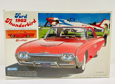 #ad Gunze Sangyo 1963 Ford Thunderbird Hardtop 1:32 Plastic Kit G 169:700 New Sealed $29.95