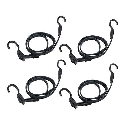 #ad 4Pcs Bungee Cords 39.4 inch Bungee Straps for Cycling Camping Bike Rack $19.53