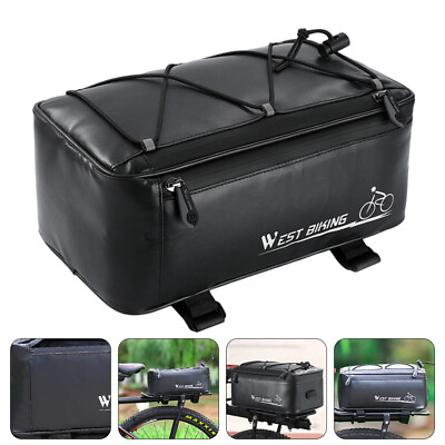 #ad Waterproof Bicycle Rear Rack Seat Bag Bike Cycling Storage Pouch Trunk Pannier $13.99