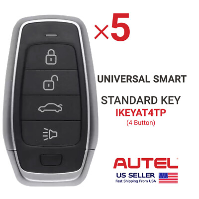 #ad 5X Autel iKey Universal Smart Key Standard 4 Button IKEYAT4TP $114.75