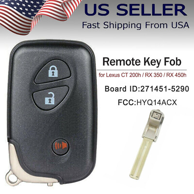 FOR LEXUS CT200h 2011 2017 SMART REMOTE KEY FOB HYQ14ACX BOARD#271451 5290 $50.39