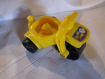 Fisher Price Little People yellow tricycle bike park ball dog treats bone toy $7.87