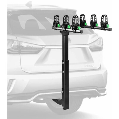 #ad Bike Rack for Car 3 Bike Hitch Rack with 2 Inch Receiver Foldable Black $60.00