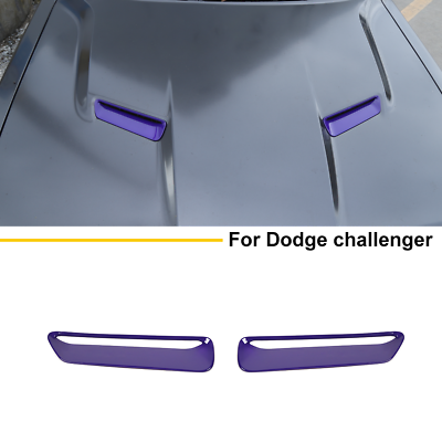 #ad For Dodge Challenger 2015 Hood Scoop Air Vent Bezel Cover Purple Accessories $18.99