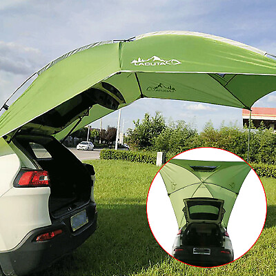 Car Truck Camping Tent Rear SUV Sun Shelter Awning Sunshade Rainproof 9.2x6.2ft $53.00