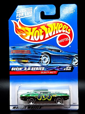 2000 Hot Wheels #x27;69 Olds 442 Seein#x27; 3 D Series #4 Of 4 Cars $3.36