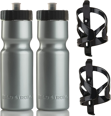 #ad Bike Water Bottle Holder and Bottle Combo 2 Pack Bike Water Bottles amp; Water Bo $40.34