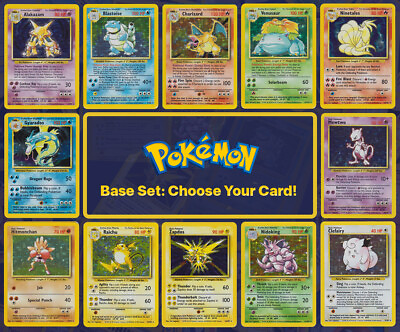 #ad 1999 Pokemon Base Set: Choose Your Card All Cards Available 100% Authentic $19.95