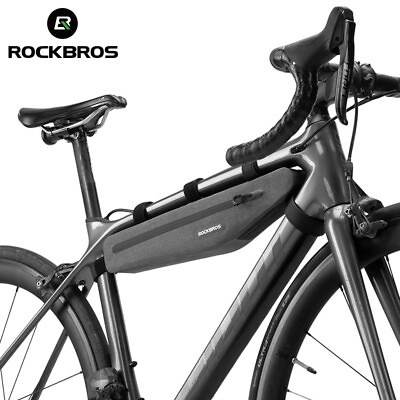 #ad ROCKBROS Cycling Top Tube Bag Bike Frame Bag Waterproof MTB Bike Triangle Bag $23.99