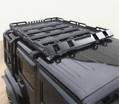 Fit 2007 2018 Jeep Wrangler JK Top Roof Rack Luggage Carrier With Two Ladders $294.00