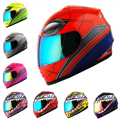 #ad WOW Youth Kids Motorcycle Street Bike BMX MX Full Face Helmet: HKY B15CLS $49.95
