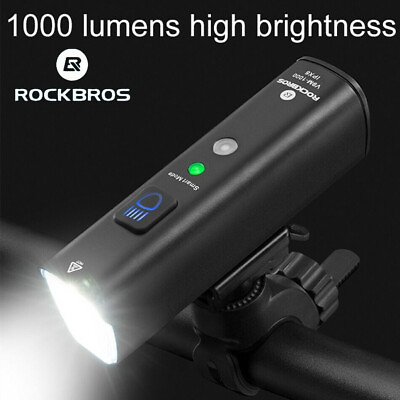 #ad ROCKBROS Cycling Headlight Bike LED Head Light 1000LM Alu Shell Light Waterproof $34.99