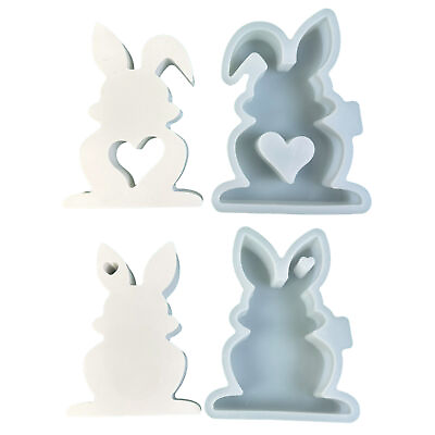#ad Easter Bunny Silicone Mold Epoxy Resin Casting Resin Mold Bunny Candy Mold DIY $9.59