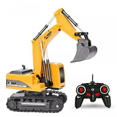 #ad #ad Excavator Toy Digger Diy Truck RC Car Construction 2.4Ghz USB Charging Kids Gift $44.99