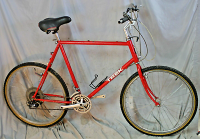 #ad 1987 Trek 820 MTB Bike 22.5quot; XX Large Hardtail Rigid Steel Red Fast USA Shipping $243.24