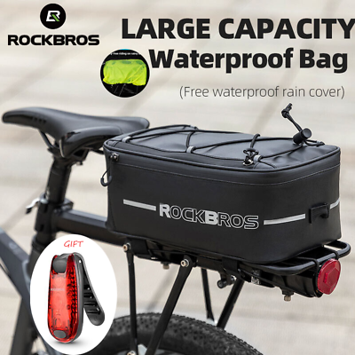ROCKBROS Bicycle Rack Bag Travel Trunk Bag Seat Saddle Pannier Luggage Carrier $18.99