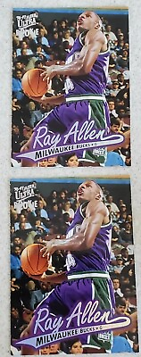 Ray Allen 2 1996 97 Fleer Ultra Ray Allen RC #60 Bucks Rookie $3.99