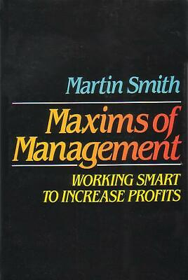 #ad SALE Maxims of Management BRAND NEW “Working smart to increase profits” $3.29
