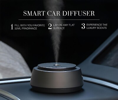 Aroma360 Smart Car Diffuser W Ultrasonic Scenting Nanotechnology 20ml Included $78.95