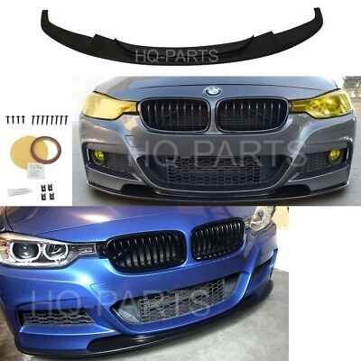 #ad #ad For 12 18 BMW F30 3 Series DP Style M Sport Front Bumper Lip Spoiler Chin PU $178.88