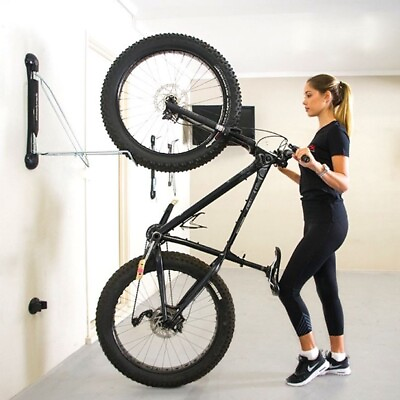Fat Tire Bike Wall Rack Swivel Vertical Storage Mount Tires up to 5quot; Wide $81.99