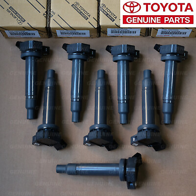 8Pcs ALL NEW OEM Denso Ignition Coil 90919 02230 673 1303 Tundra Sequoia $164.55