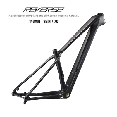 #ad Carbon Fiber 29in MTB Mountain Bike Frame 148mm 142mm BSA68 Boost Matte Black $291.79