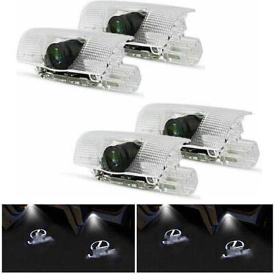 4 x LED Logo Door Courtesy Light Shadow Laser Projector for Lexus ES LS LX RX GX $15.98