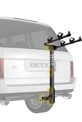 #ad #ad KYX 4 Bike Car 2 in Hitch Rack Bicycle Mount Carrier 143 lbs for Car SUV Truck $49.94