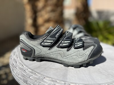 Specialized Mountain Bike Cycling Shoes Body Geometry Mens Size 7.5 Grey Black $28.94