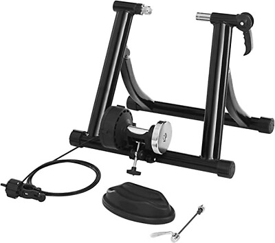 #ad Indoor Bike Trainer Stand SONGMICS Reduces Noise Curvy Stable Frame USBT01B $69.99