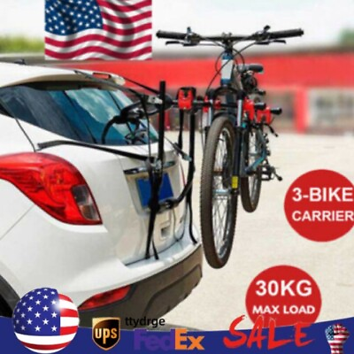 #ad Bicycle Rack Bike Rack For Car Truck Mount 3 Bicycle Carrier Sedan Hatchback SUV $50.36