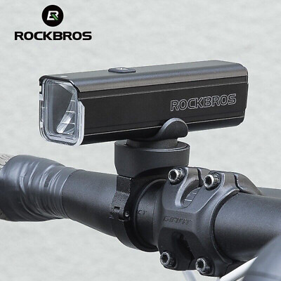 #ad #ad New ROCKBROS Bike Head Light 1000LM USB Rechargeable Rainproof LED Cycling Black $27.98