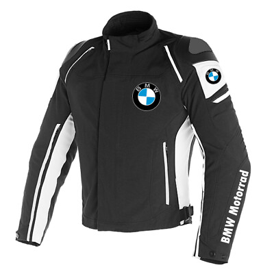 BMW Bike Jacket Motorbike Motorcycle Leather Men Racing CE Armoured Ride Jacket $149.99