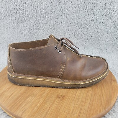 #ad Clarks Desert Trek Men#x27;s 8.5 Boots Brown Leather 36449 Chukka Lace Up Shoe $27.97