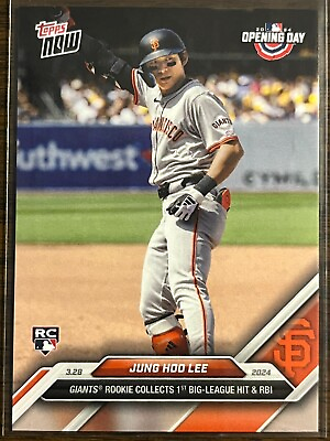 #ad 2024 Topps Now #8 Jung Hoo Lee San Francisco Giants RC $7.99