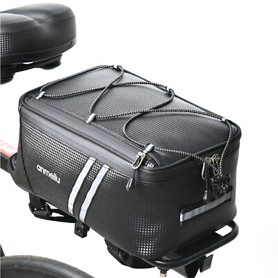 #ad Waterproof Bicycle Rear Rack Seat Bag Bike Cycling Storage Pouch Trunk Pannier $12.69