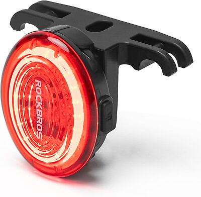 #ad ROCKBROS Smart Bike Rear Tail Light Brake Sensing 3 Modes IPX7 Magnetic Charging $22.99
