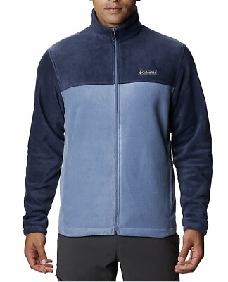 #ad Columbia Fleece Jacket Steens Mountain Full Zip Blue tonal Size XL New Men#x27;s $31.54
