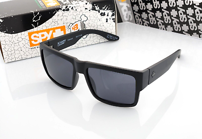 #ad Polarized SpyOptic Cyrus Sunglasses Matte Black Dark Smoke Polarized Lens NEW $48.00