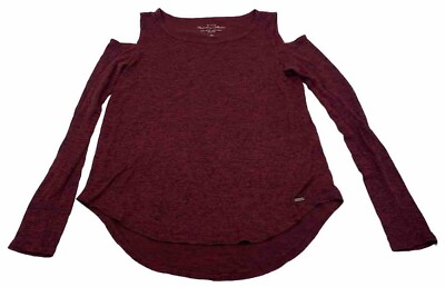 #ad Hollister Womens Shirt Long Sleeve Must Have Collection Open Shoulder Size Small $9.99