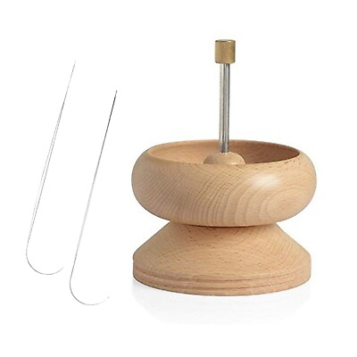 #ad Wooden Bead Spinner with Needles Size 5.75 x 4.25 x 5.75 in $16.99