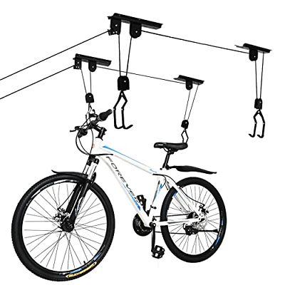 2PACK Bike Hoist Garage Bike Lift Bicycle Hoist Bike Garage Storage Ceiling Lift $52.52