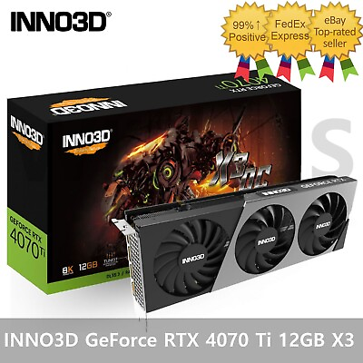 INNO3D GeForce RTX 4070 Ti D6X 12GB X3 Gaming Graphics Card Express $1013.59